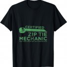 Certified Zip Tie Mechanic Funny T-shirt