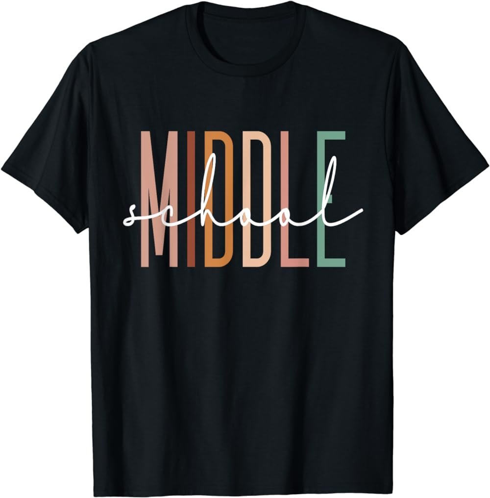 Middle School Teacher Student Team Middle School Squad T-Shirt