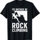 Funny Rock Climbing Art For Men Women Alpinism Rock Climber T-Shirt
