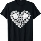 Love Pickleball Heart T Shirt Valentine's Day Gift for Her T-Shirt
