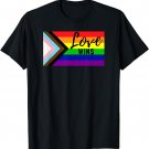 Love Wins Gay Pride Flag LGBTQ Progress All Inclusive T-Shirt