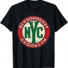 Bensonhurst Brooklyn NYC Vintage Road Sign Distressed Print T-Shirt