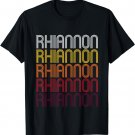 Rhiannon Retro Wordmark Pattern - Vintage Style T-shirt