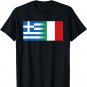 Greek Italian Flag Gift Greece Italy Pride Heritage T-Shirt