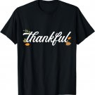 Thankful autumn fall leaves blessed grateful thanksgiving T-Shirt