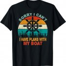 Sorry I Can't I Have Plans With My Boat Owner Christmas Gift T-Shirt