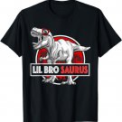 Lil Brosaurus T-Rex Matching Funny Lil Bro Saurus Dinosaur T-Shirt