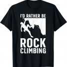 Funny Rock Climbing Art For Men Women Alpinism Rock Climber T-Shirt