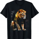 Lion Art - Animal Lovers Motif Artwork Animal Lion T-Shirt