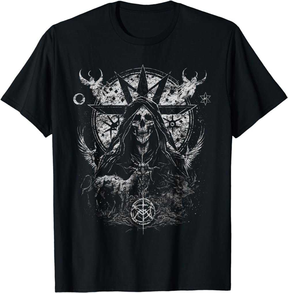 gothic aesthetic Occult Unholy grunge Emo Punk Satanic T-Shirt