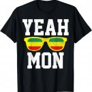Reggae Music Jamaica Yeah Mon Sunglasses African Rasta Gift T-Shirt