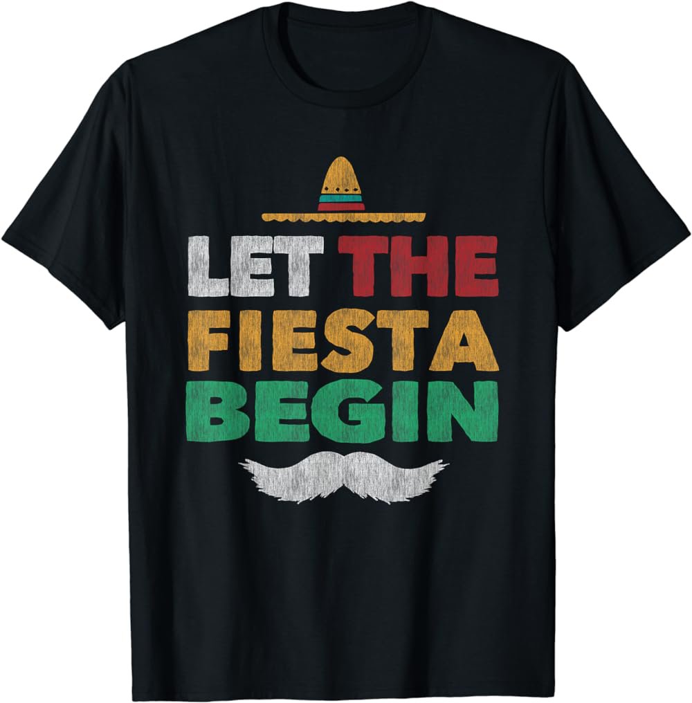 Fiesta Mexican Party Tee Funny Cinco De Mayo Shirt T-Shirt