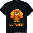 Kids Cute Lil Turkey Boy Thanksgiving T-Shirt