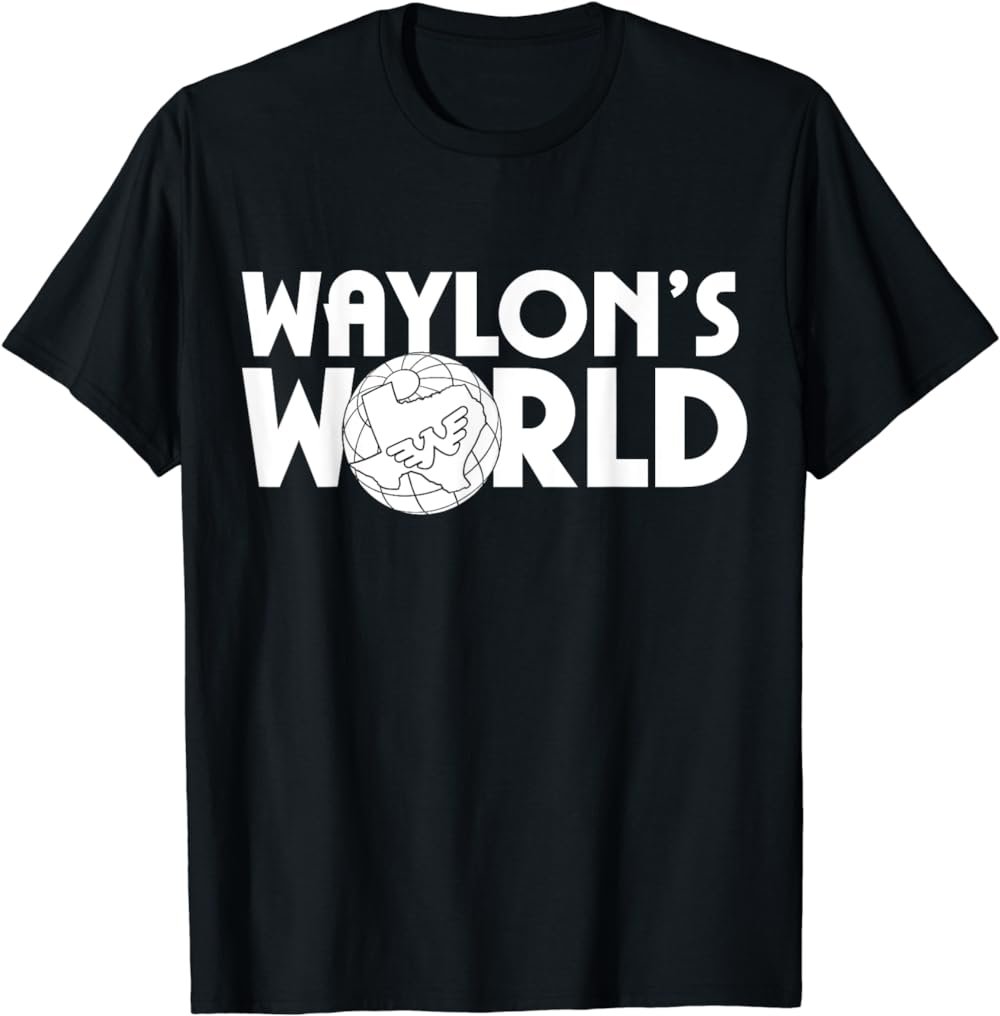 Waylon Jennings - Official Merchandise - Waylons World T-Shirt