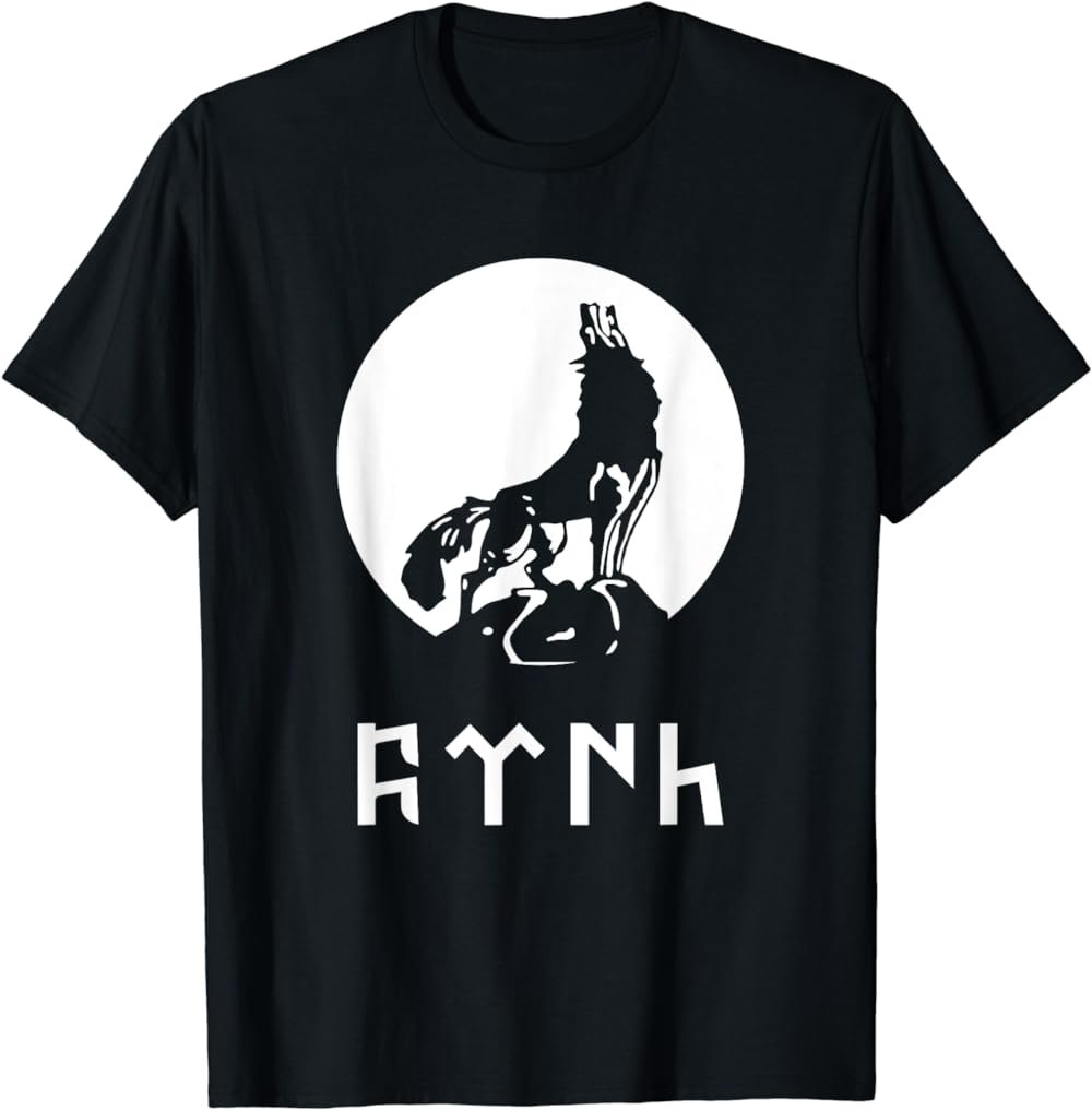 GOKTURK TSHIRT - Flag with Bozkurt Grey Wolf Tee Shirt