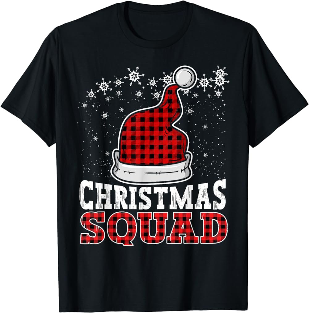 Christmas Squad Family Group Matching Christmas Party Pajama T-Shirt