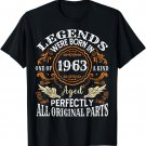 Vintage 1963 Classic Turning 60 Years 60th Birthday For Men T-Shirt
