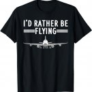 Funny Airplane Design For Men Women Airplane Aviation Pilot T-Shirt
