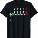 1N23456 1 Down 6 Up Motorcycle Shift Pattern T-Shirt