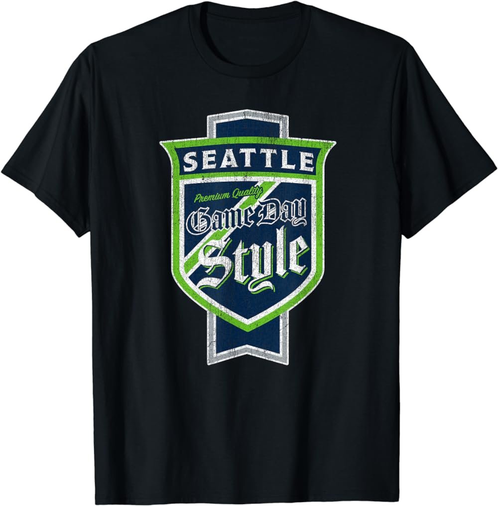 Faded Seattle Beer Label T-Shirt - Seattleite Pride T-Shirt