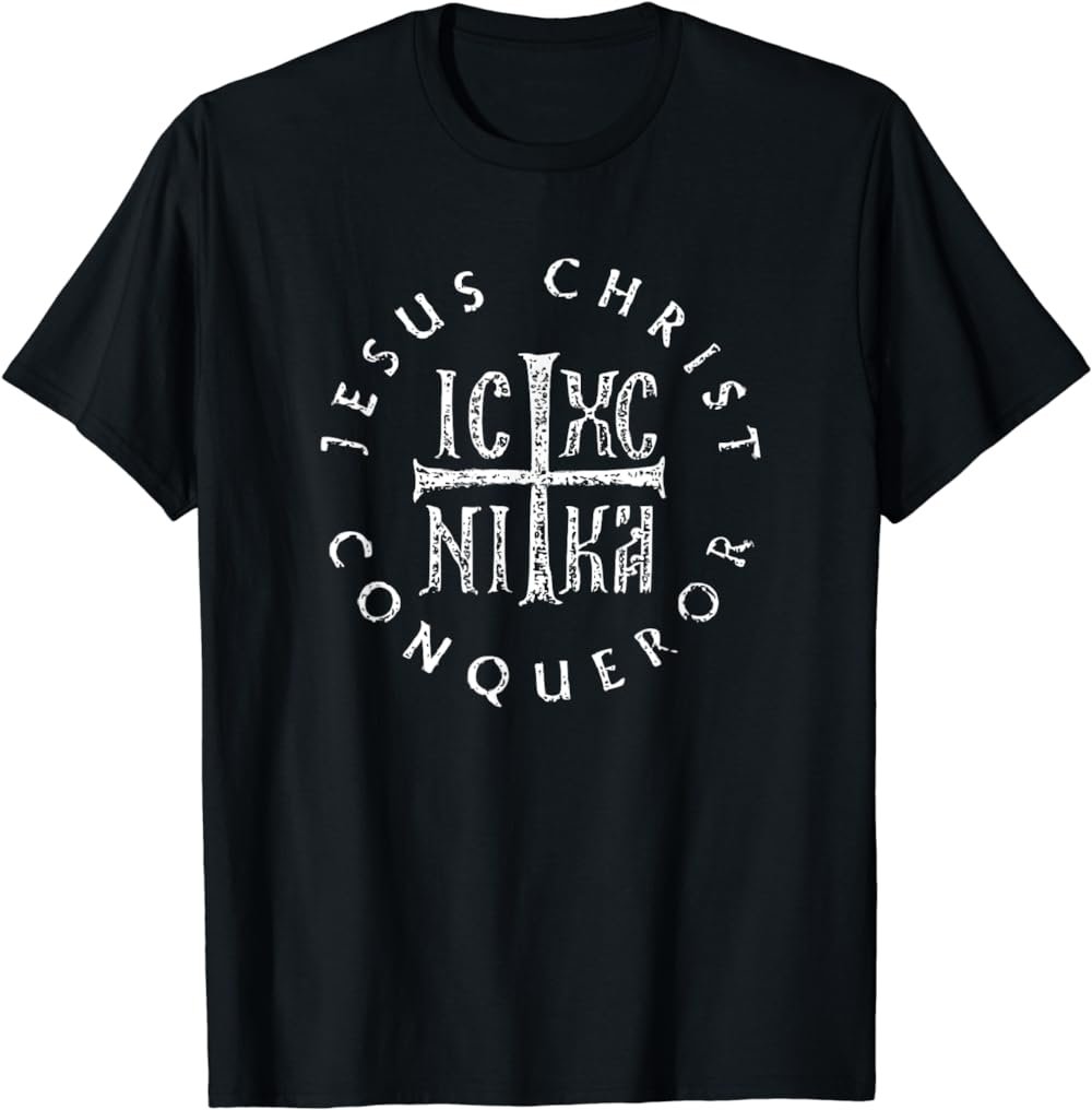 IC XC NIKA Cross Christogram Orthodox Christian T-Shirt