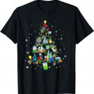 Science Christmas Lights Tree Decoration Science Xmas Snow T-Shirt