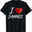 I Love Heart SAMMIE Family Name T Shirt
