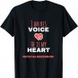 Special Needs Mom TShirt: I Am His Voice He Is My Heart Tee