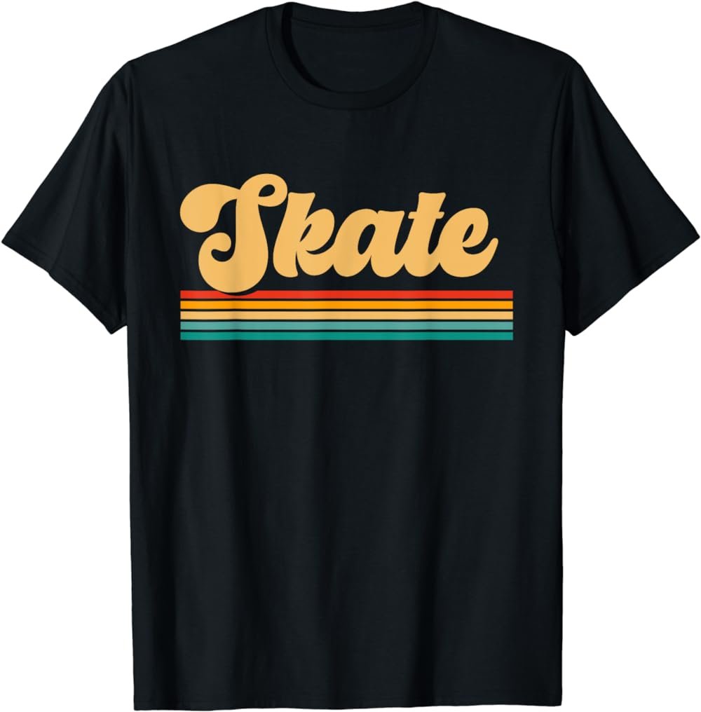 Skateboarder Ice Skating Roller Skate Skateboard T-Shirt