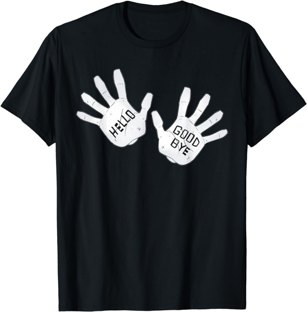 Funny Hello Goodbye Hands Academy T-Shirt