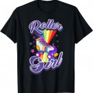 Roller Girl Funny Retro 70's Rolling Skates Women Kids T-Shirt