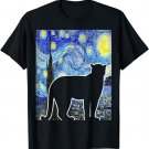 Panther Starry Night Van Gogh Funny Panther T-Shirt
