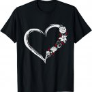 Awesome Heart Flowers Rose Men, Women T-Shirt