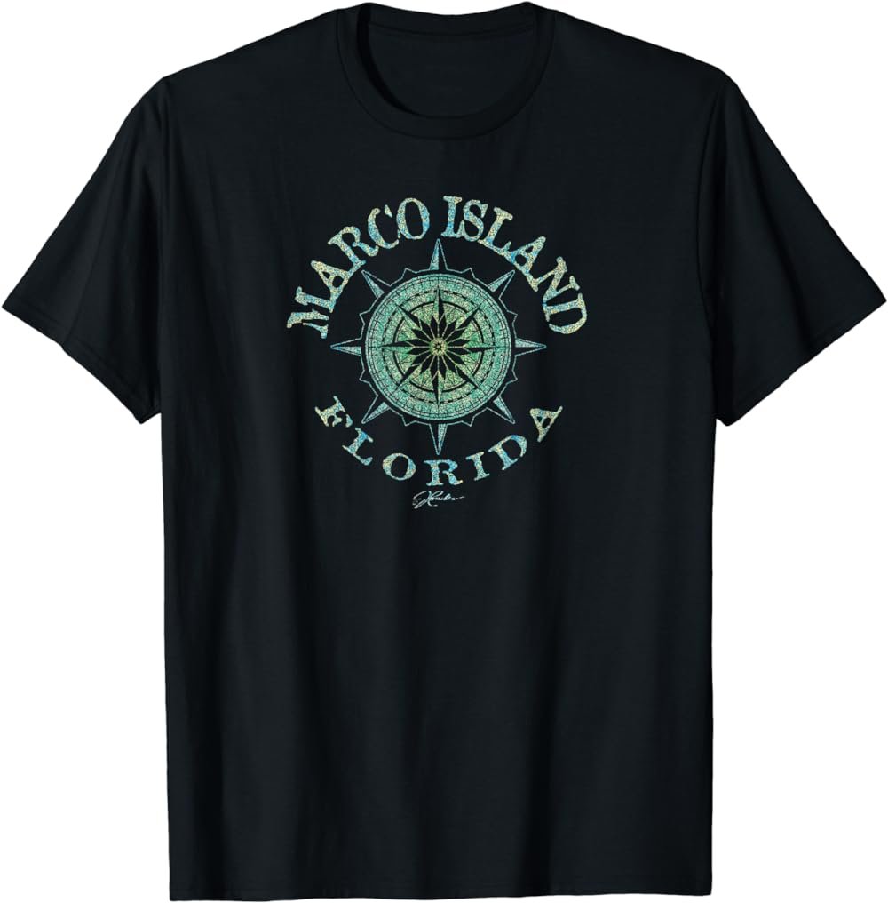 JCombs: Marco Island, FL, Compass Rose T-Shirt