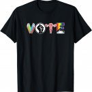 Vote - Books, Fist, Ovaries, LGTBQ T-Shirt