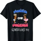 Prince Or Princess Baby Shower Grandpa Loves You T Shirt
