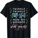 Twinkle Little Star Gender Reveal Shirt Baby Shower Tee Gift