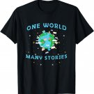 One World, Many Stories - Book Reading Shirt