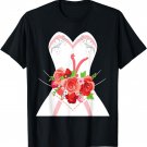 Simple Wedding Dress T-Shirt for Bridal Showers Gift T-Shirt