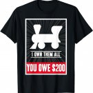 Monopoly Railroads I Own Them All You Owe $200 Logo T-Shirt