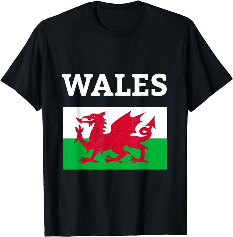 Wales Flag T-Shirt Welsh Flag Tee Shirt