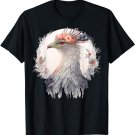 Cute Secretary Bird Flower Crown Floral Exotic Birds T-Shirt