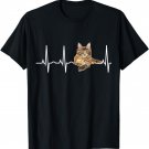 Maine Coon TShirt - Cat Lover Heartbeat Gift Shirt
