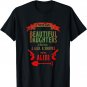 I Have Two Beautiful Daughters Gun Shovel Alibi T-shirt Tee