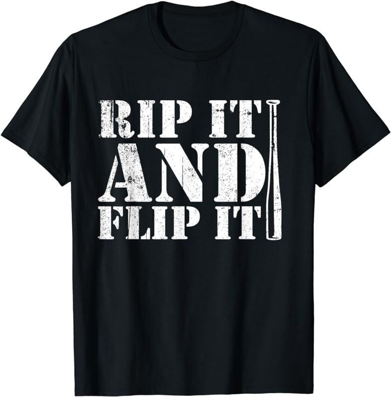 Rip It And Flip It Baseball Graphic T-Shirt