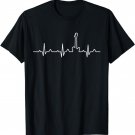 Guitar Lead Heartbeat T-Shirt - Guitar Lover Band Gift Shirt