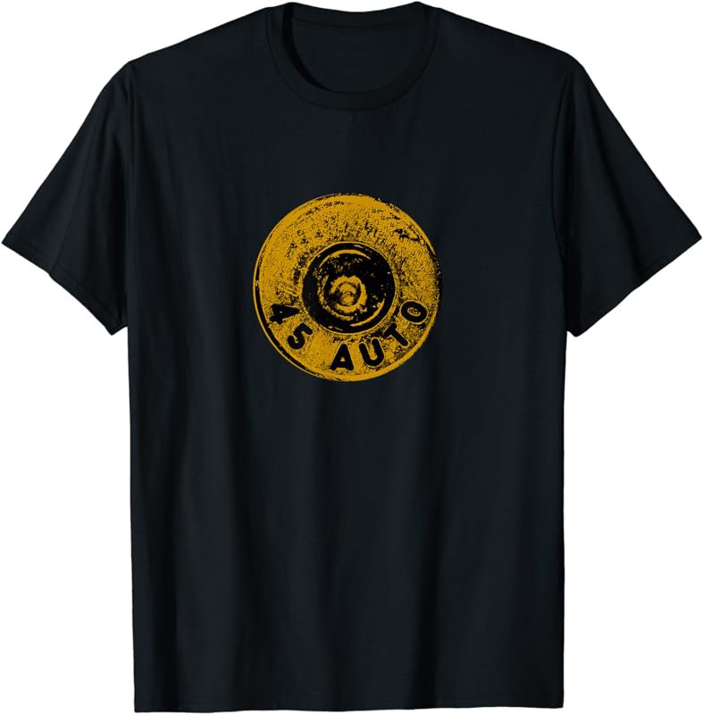 45 ACP cartridge bottom, big bore ammo T-Shirt