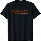 Funny Apple Cider No to Pumpkin Spice Crossed Out Tshirt
