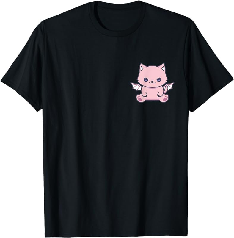 Cat Pastel Goth Cute Kawaii Aesthetic Lover Owner Spooky T-Shirt