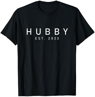 Hubby Husband Wedding Established 2022 Design T-Shirt